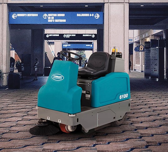 6100 Sub-Compact Battery Ride-On Floor Sweeper alt 9